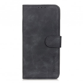 Capa de Couro Sony Xperia 10 III Efeito Vintage KHAZNEH