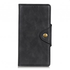 Capa de Couro Sony Xperia 1 III Botão Vintage