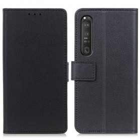 Capa Clássico Sony Xperia 1 III Leatherette