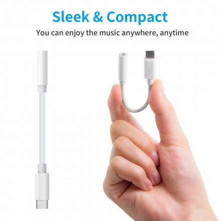 Adaptador de tipo C Jack de Áudio