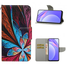 Xiaomi Mi 10T Lite 5G / Redmi Note 9 Pro 5G Folhas Coloridas com Cordão