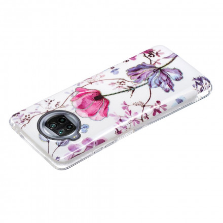 Xiaomi Mi 10T Lite 5G / Redmi Note 9 Pro 5G Case Marbled Flowers