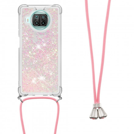 Xiaomi Mi 10T Lite 5G / Redmi Note 9 Pro 5G Glitter Case com Lanyard