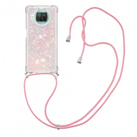 Xiaomi Mi 10T Lite 5G / Redmi Note 9 Pro 5G Glitter Case com Lanyard