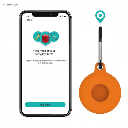 AirTag PelÃ­cula pelÃ­cula pelÃ­cula protectoraaa com mosquetão flexível em silicone