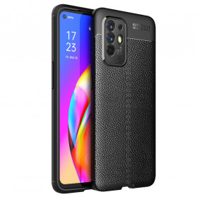 Oppo A94 5G Capa de efeito couro LItchi