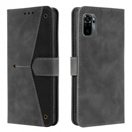 Capa Xiaomi Redmi Note 10 0 5G Rebites em pele de duas cores