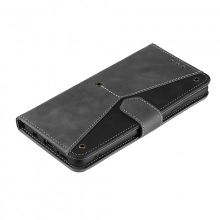 Capa Xiaomi Redmi Note 10 0 5G Rebites em pele de dois tons