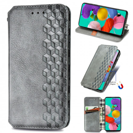 Capa Flip Cover Samsung Galaxy A51 Efeito Couro Diamante