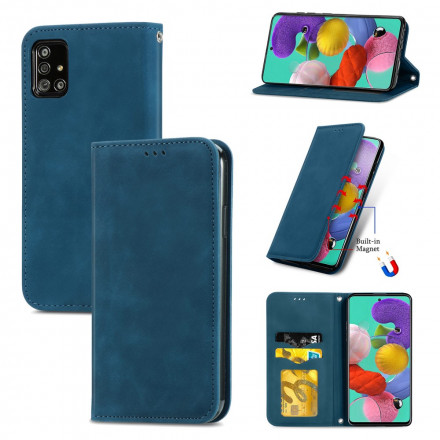 Capa Flip Cover Samsung Galaxy A51 5G Leatherette Vintage Capa Flip Cover Samsung Galaxy A51 5G Leatherette Vintage
