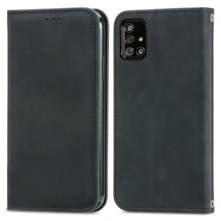 Capa Flip Cover Samsung Galaxy A51 5G Leatherette Vintage Capa Flip Cover Samsung Galaxy A51 5G Leatherette Vintage