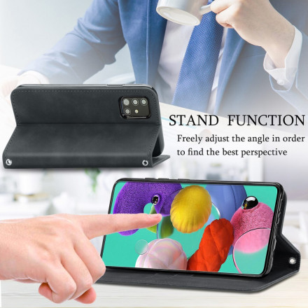 Capa Flip Cover Samsung Galaxy A51 5G Leatherette Vintage Capa Flip Cover Samsung Galaxy A51 5G Leatherette Vintage