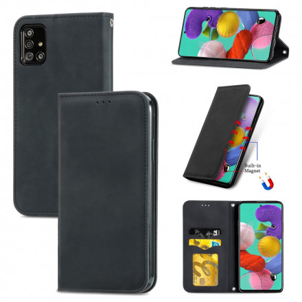 Capa Flip Cover Samsung Galaxy A51 5G Leatherette Vintage Capa Flip Cover Samsung Galaxy A51 5G Leatherette Vintage
