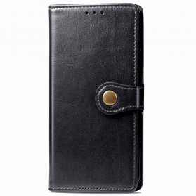 Capa OnePlus 8T em pele com fecho Vintage