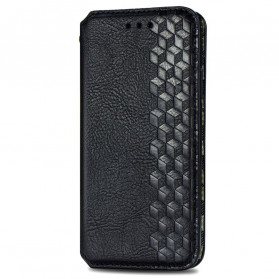 Tampa Flip Cover OnePlus 8T Efeito Couro Diamante