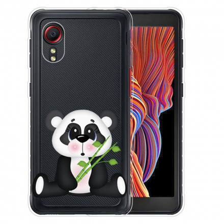 Samsung Galaxy XCover 5 Panda de capa transparente Sad Panda