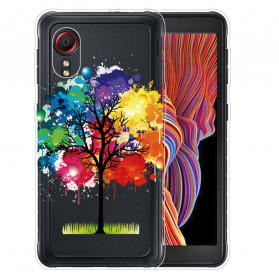 Samsung Galaxy XCover 5 Capa transparente para árvores de aguarela