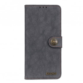Samsung Galaxy XCover 5 Mock Leather Case Retro Split KHAZNEH