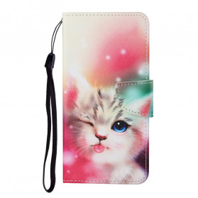 Capa Oppo ao A15 Histórias de Gatos com CordÃ£o