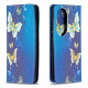 Tampa Flip Cover Huawei P50 Pro Butterflies coloridas