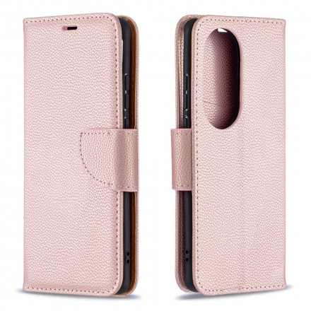 Huawei P50 Pro Case Litchi Aba oblíqua de Litchi