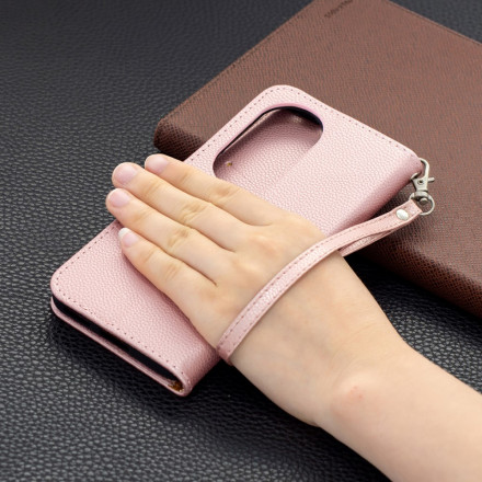 Huawei P50 Pro Case Litchi Aba oblíqua de Litchi