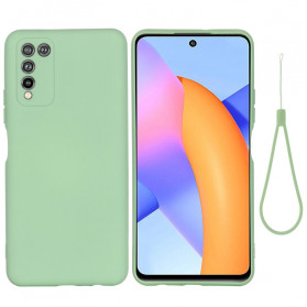 Honor 10X Lite Capa de Silicone Líquido com Cordão