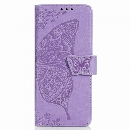 Samsung Galaxy Z Fold2 Capa de design Butterfly com cinta