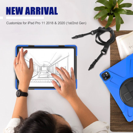 iPad Pro 11" Case (2021) (2020) (2018) Stand, Strap e Shoulder Strap
