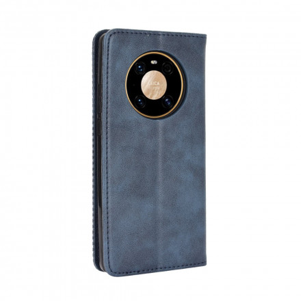 Capa Flip Capa Huawei Mate 40 Pro Efeito Couro Vintage Styling