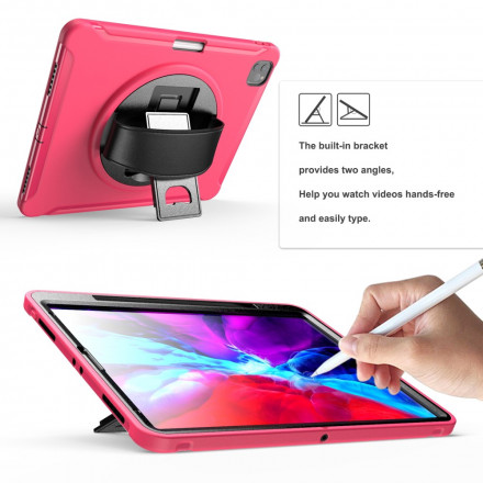 iPad Pro 12.9" Case (2021) (2020) (2019) Strap, Stand and Style Holder