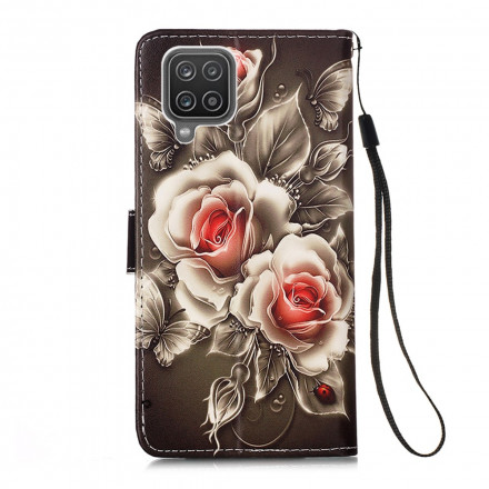 Samsung Galaxy M12 / A12 Case Gold Roses