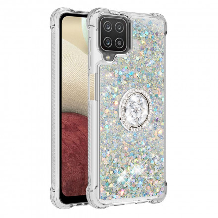 Samsung Galaxy A12 / M12 Glitter Case com Anel de Pé