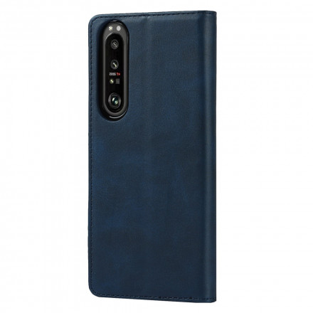 Capa Flip Sony Xperia 1 III Genuine Leather Classic