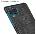Samsung Galaxy A12 / M12 Capa de pele de crocodilo