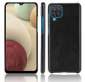 Samsung Galaxy A12 / M12 Efeito Lychee da capa de couro