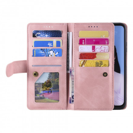 Samsung Galaxy A12 / M12 Capa com fecho de correr reforçada de contorno Samsung Galaxy A12 / M12 Capa com fecho de correr reforçada de contorno