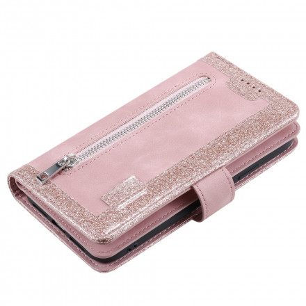 Samsung Galaxy A12 / M12 Capa com fecho de correr reforçada de contorno Samsung Galaxy A12 / M12 Capa com fecho de correr reforçada de contorno