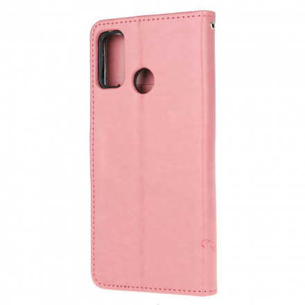 Moto G30 / Moto G10 Manteiga e Capa de CordÃ£o para Flores