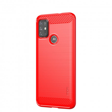 Moto G30 / Moto G10 Capa de fibra de carbono escovada MOFI