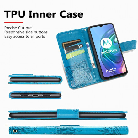 Moto G30 / Moto G10 Meia Capa de Borboleta Moto G30 / Moto G10 Meia Capa de Borboleta