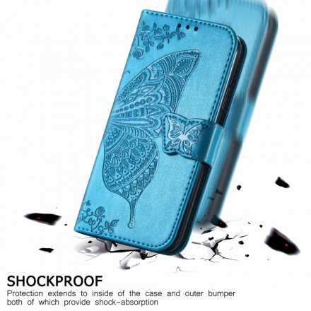 Moto G30 / Moto G10 Meia Capa de Borboleta Moto G30 / Moto G10 Meia Capa de Borboleta