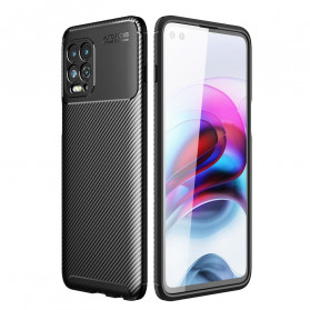 Capa de Moto G100 Textura Flexível de Fibra de Carbono