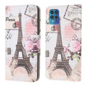 Capa da Torre Eiffel Moto G100 Retro