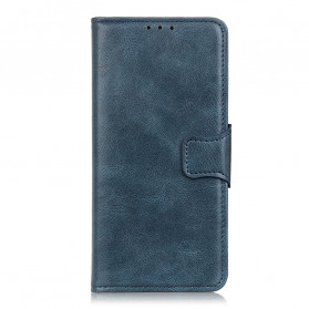 Capa Oppos A54 5G / A74 5G Fecho Reversível Efeito Couro