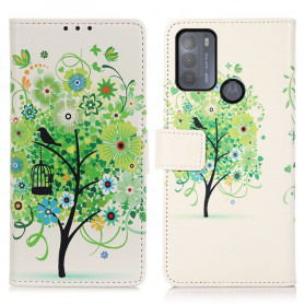 Moto G50 Árvore colorida em capa