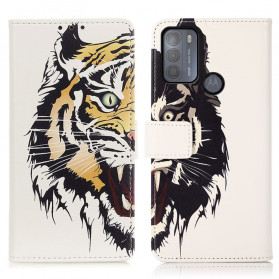 Capa de Tigre Feroz Moto G50