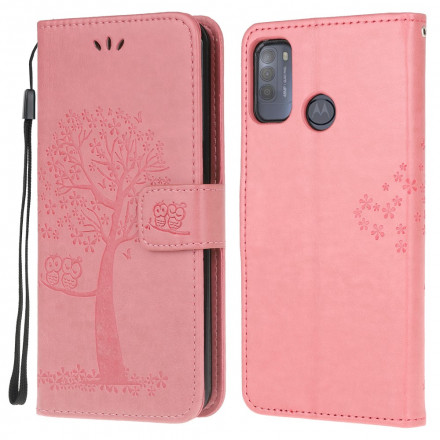 Moto G50 Árvore & Mocho Capa de CordÃ£o
