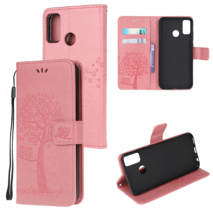 Moto G50 Árvore & Mocho Capa de CordÃ£o