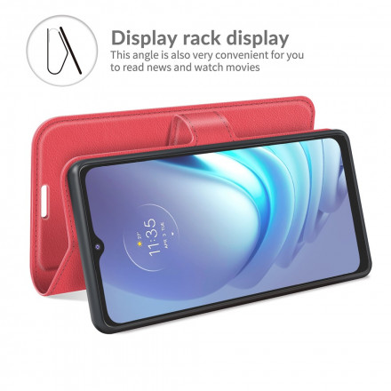 Capa Moto G50 Efeito Lychee Clássico